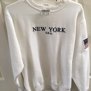 White brandy Melville sweater!